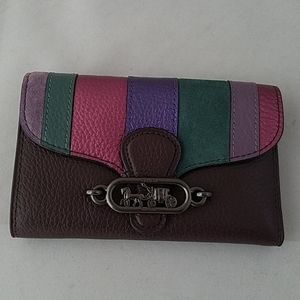 Coach Jade Medium Envelope Wallet Multi Colored
